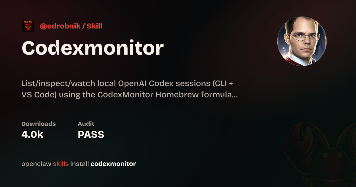 CodexMonitor auf ClawHub